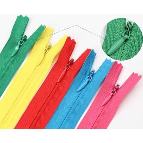10PCS 28-60CM Length Invisible Zippers Nylon Coil Zipper Tailor For Handcraft Sewing Cloth Accessorie