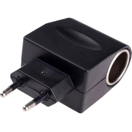 100pcs/LOSTHigh Quality Useful Car Cigarette Lighter Power AC 220V To DC 12V Black Adapter Converter Mini Automobile Accessories