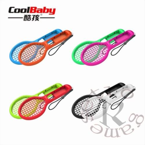 2Pcs Useful High Quality Tennis Racket Game Controller Case Red+Blue For Switch TNS-1843