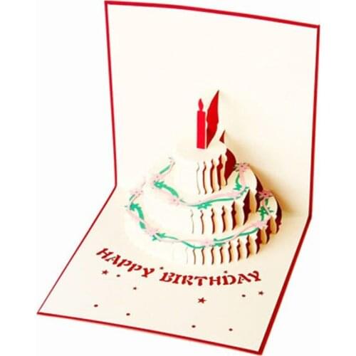 3D Pop Up Greeting Cards With Envelope Laser Cut For Birthday Christmas Valentine' Day Party Wedding Decoration