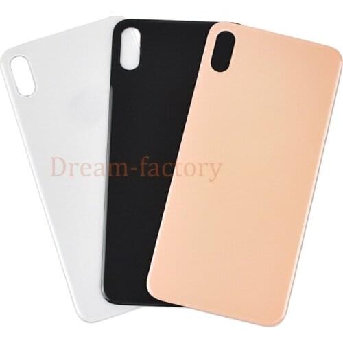 500PCS Back Battery Door Back Cover Battery Cover with Tape Adhesive Replacement for iPhone Xs Xr Xs Max free DHL