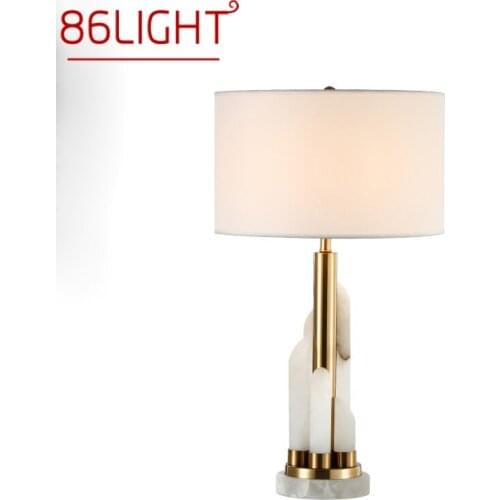 86LIGHT Contemporary Bedside Table Light Luxury Marble Design Desk Lamp Home LED Decorative For Foyer Living Room Office Bedroom
