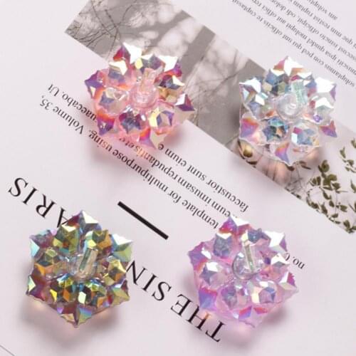 Shiny Surface Lightweight Flower Design False Nail Tips Stand Manicure Tools for Artwork