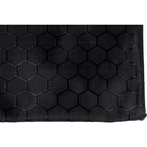 Black Nylon Sexangle Printed A5 Paper Document Files Organizer Bag