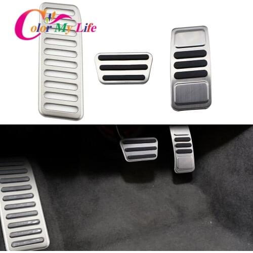 Color My Life Car Pedals for Ford Mustang 2015 2016 2017 2018 2019 2020 2021 Accessories Auto Gas Brake Footrest Pedal Cover