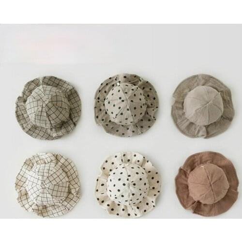 Baby hat childrens wild fisherman hat male and female baby cute hat 0-2 years old hat newborn photography outfit