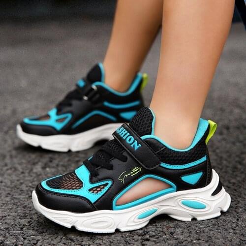 Summer Children Breathable Tennis Running Shoe Baby Sneakers Boys Single Sports Casual Shoes Kids Zapatilla 11 12 13 14 Year Old