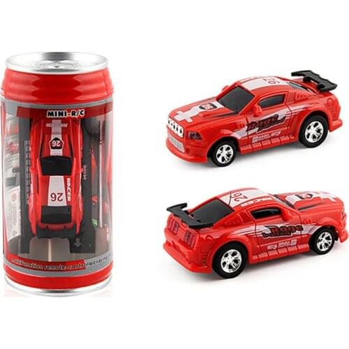 4 Colors 20Km/h Coke Can Mini RC Car Radio Remote Control Micro Racing Car 4 Frequencies Toy For Kids Gifts RC Models