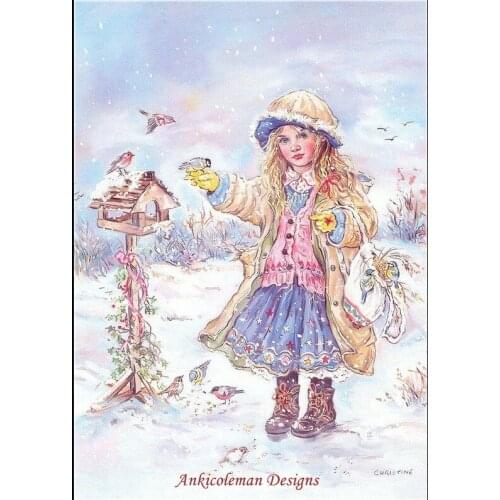 Embroidery Counted Cross Stitch Kits Needlework - Crafts 14 ct DMC color DIY Arts Handmade Decor - Vintage Children