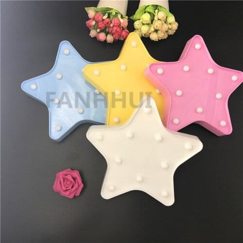 Novelty Star Night Light Kids Baby Bedroom Sleeping Lighting Desk Lamp Children Christmas Holiday Gifts Wedding Party Decor