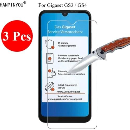 3 Pcs/Lot New 9H 2.5D Tempered Glass Screen Protector For Gigaset GS3 / GS4 Protective Film Guard