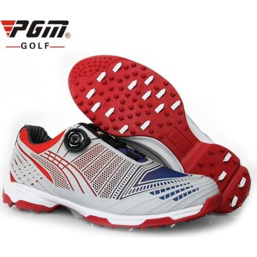 PGM Golf Shoes Mens Shoes Golf Shoes Knob Buckle Shoelace Breathable Comfort