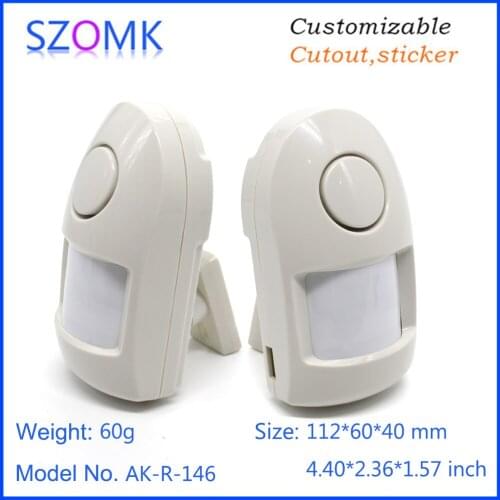 4 pcs 112*60*40mm plastic enclosure housing for intelligent human body infrared induction switch szomk PIR motion junction box