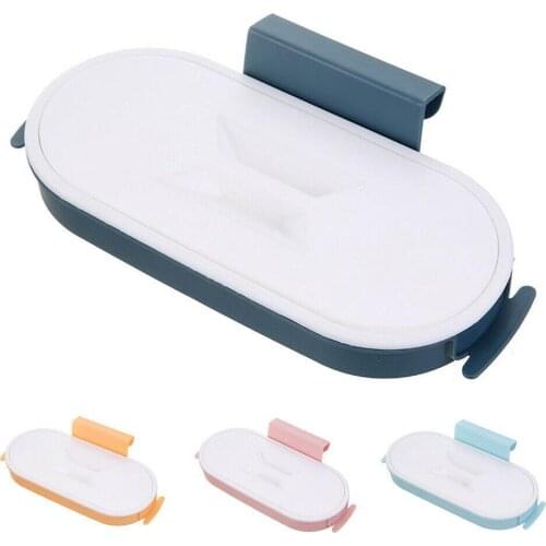 Kitchen Garbage Bag Rack Holder Plastic Trash Bag Bracket Rack Hanging Trash Rubbish Bag Storage Shelf For Cupboard Door Back