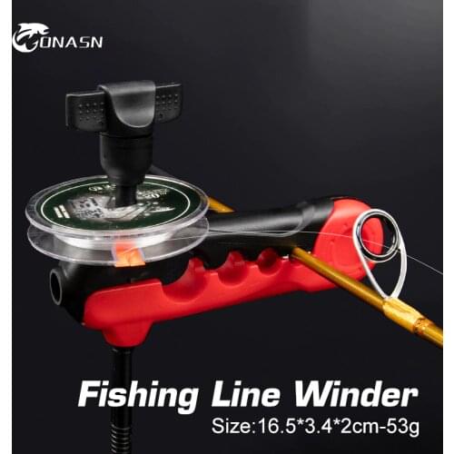 ONASN Portable Fishing Line Winder Spooler Machine spinning & Baitcasting Reel spool Spooling Station System Fishing Reels Tools