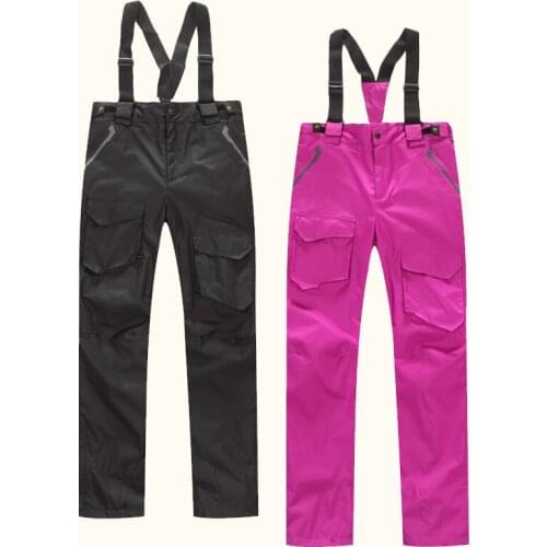 SRYINX Winter Outdoor Sports Removable Men Women Quick-dry Pants Soft shell Waterproof Windproof Trousers Fishing Skiing Pants