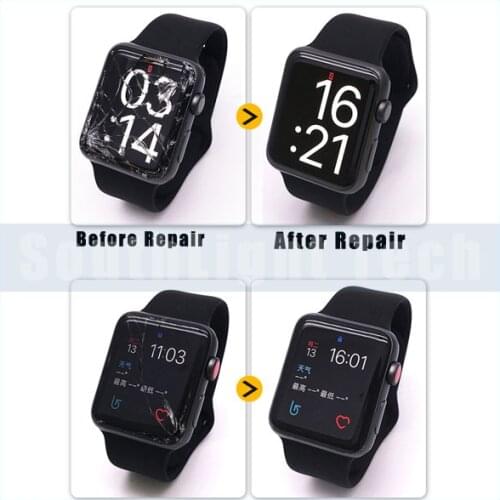 Repair Recycling Service For Apple Watch Series 1 2 3 4 5 6 38mm 40mm 42mm 44mm Glass Touch Panel Broken LCD Display Replacement