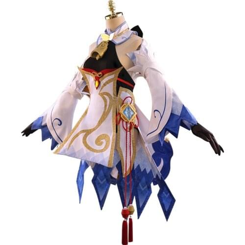 Game Genshin Impact Ganyu Uniform Cosplay Set Halloween Christmas Costumes for Adults Deguisement for Carnaval
