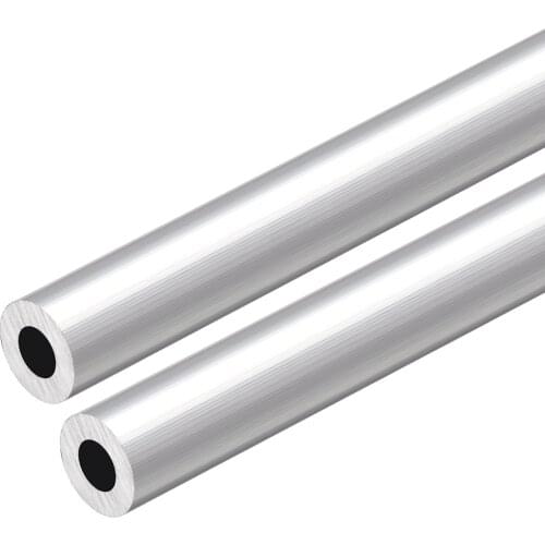 Uxcell 6063 Aluminum Round Tube 300mm Length 14mm OD 7mm ID Seamless Aluminum Straight Tubing 2 Pcs