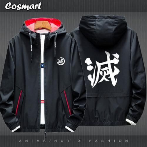 [STOCK]Anime Demon Slayer Kimetsu no Yaiba Kamado Tanjirou Jacket Hoodie Winter Coat Halloween Suit For Men Outfit New