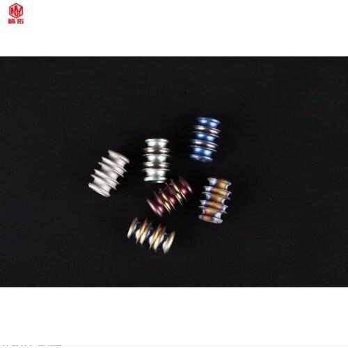 1PCS For Paracord Knife Beads Titanium Alloy Fashion Bracelet Camping Survival DIY Gadget Pendant EDC Lanyard