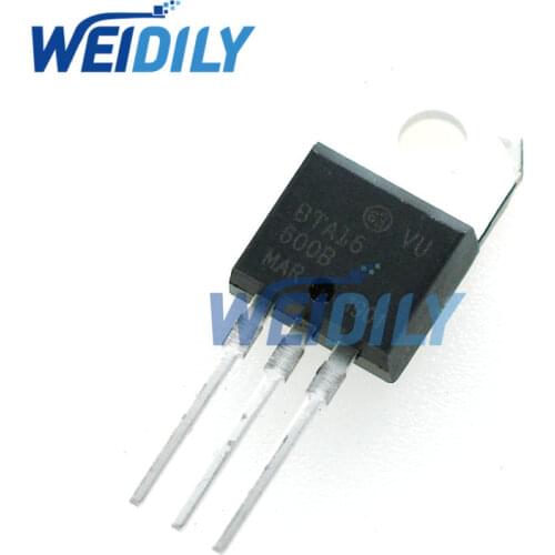 10PCS/Lot BTA16-600B BTA16-600 BTA16 Triacs 16 Amp 600 Volt TO-220 new