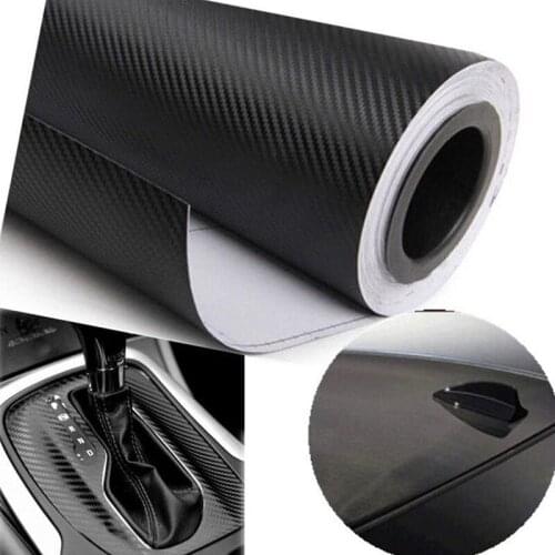 152*30cm Carbon Fiber Waterproof Vinyl 4D Car Wrap Sheet Roll Film Car Stickers Decals Motorcycle Car Styling Accessories
