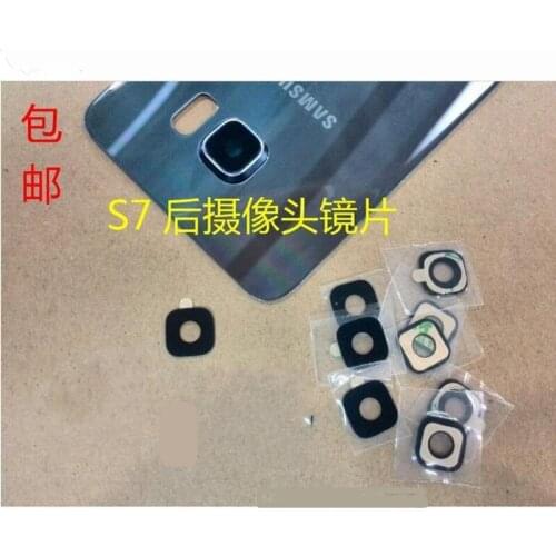 2pieces Original For Samsung galaxy s7edge SM-G9350 G9300 Rear Back Camera Glass Lens Cover replacement Repair Spare Parts