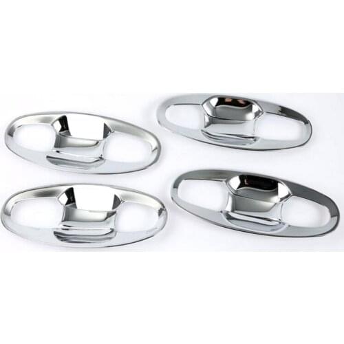 8Pcs/set Chrome ABS Car Exterior Door Handle Bowl Cover Trim Styling For Subaru XV 2018 Car-covers Accessory