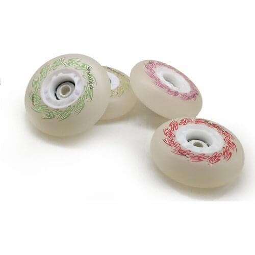 85A MANSFIEID 72MM 76MM 80MM Roller Skates Wheel LED Shine Lighting Inline Skating Wheel for SEBA HV HIGH Slide FSK Slalom ILQ11