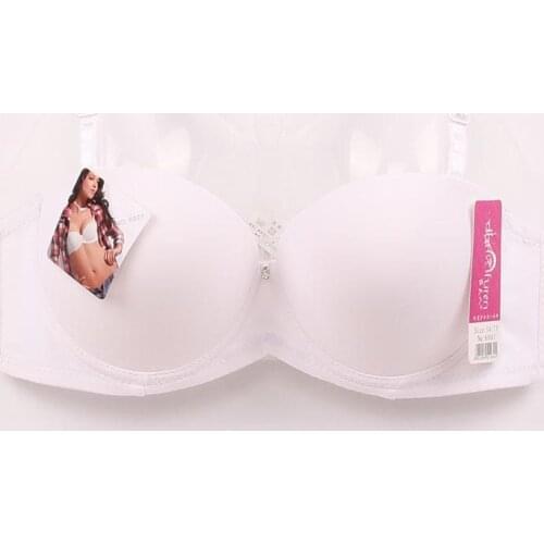 BRZFMRVL White black color Sexy Lingerie Gather bra Seamless Invisible Bra duoble padded cup sexy bra half cup super Push Up Bra