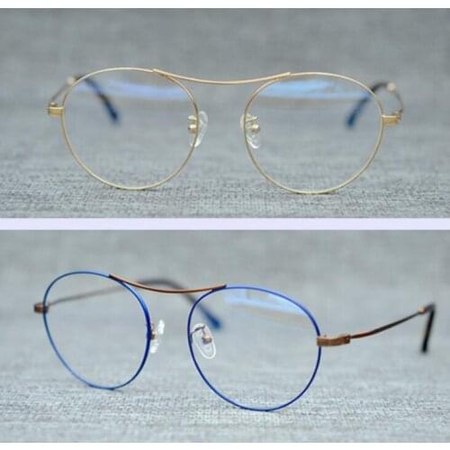 LKK UNISEX high quality fashion nearsightedness frames round myopia glasses wide