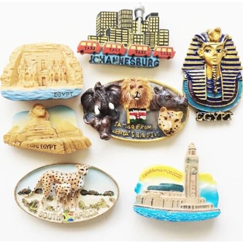 Morocco Fridge Magnets Marrakech Casablanca 3D Handmade Refrigerator Magnetic Stickers Tourist Souvenir Home Decoration