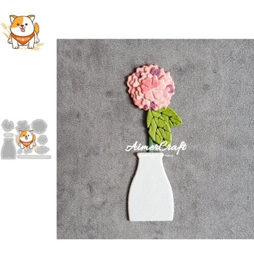 Hydrangeas Flower Metal Cutting Dies Mold Knife Scrapbooking Stencil DIY Embossing Craft Die Cuts Card Making New Dies For 2020