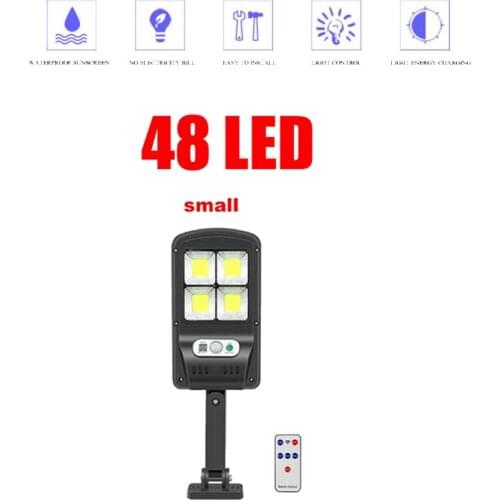 Tabular oblong 100LED Solar Motion Sensor Wall Light Outdoor Yard Street Lamp Waterproof Outdoor Lighting Garden wall Lamps remo