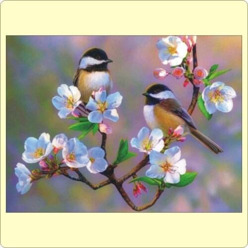 New products hot sale 5D diamond painting cherry wind bird painting rhinestone needle embroidery embroidery mural gift T489