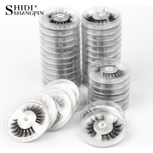 Wholesale false eyelashes 10/20/50/100pcs natural mink false eyelashes wholesale eyelash makeup eyelash extension in bulk