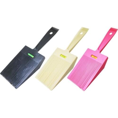 Flat Hair Combs with Liquid Balance Ruler Men Haircut DIY Hair Styling Beauty Hairdressing Tools Hairdresser Level Comb