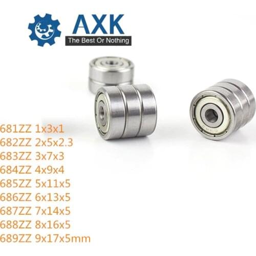 681ZZ bearing 682ZZ 683ZZ 684ZZ 685ZZ ABEC-1/ABEC-5 ( 10 PCS ) Miniature Ball Bearings 686ZZ 687ZZ 688ZZ 689ZZ Deep groove