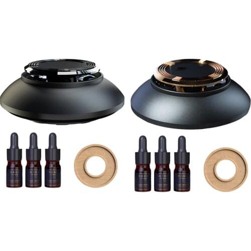 Portable Aroma Diffuser Machine essential oil ultrasonic Mist Maker UFO Shaped Car Humidifier Air dampener