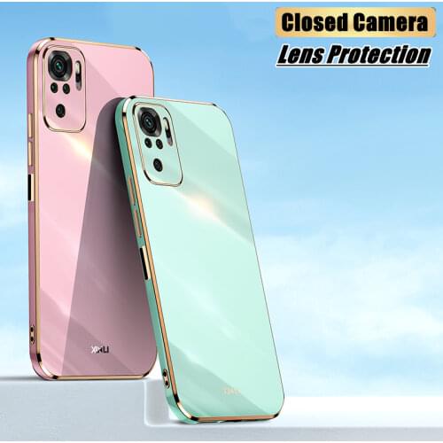Colorful Plating Phone Case For Redmi Note 9 8 Pro 9S 9T Thin Soft Silicone Cover Case For Xiaomi Little Poco M3 F3 F2 M2 Pro