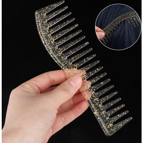Wide Tooth Shark Plastic Comb Detangler Curly Hair Salon Hairdressing Comb Massage For Hair Styling Tool for Curl Hair