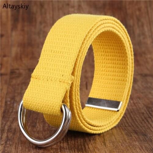 Belts Women Simple Solid Canvas All-match Waist Straps Womens Leisure Belt Colorful 2020 New Trendy Retro Long Female Daily Girl