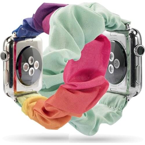 Women Elastic bracelet wrist belt For Apple watch band 6 5 4 3 2 44mm 42mm 40mm 38mm apple watch 6 5 4 3 2 SE Strap Accessories