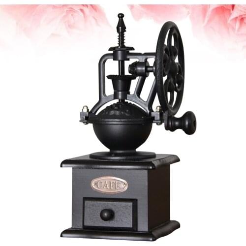 1PC Retro Coffee Grinder Hand Crank Coffee Mill Manual Coffee Maker Kitchen Decoration for Home Shop