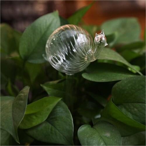 Cute Automatic Flower Watering Device Glass Self-Watering Stakes Plant Glass Waterer Automatic Irrigation Water Globe GQ