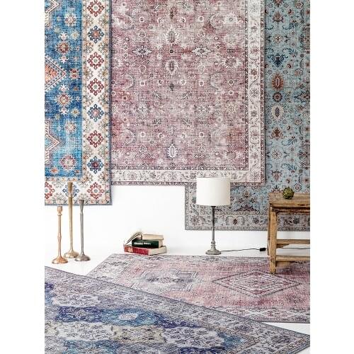 Vintage Persian Carpets For Living Room Home Rug Bedroom Bedside Morocco Style Decor Large Carpet Coffee Table Non-Slip Mat