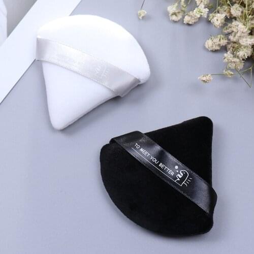 1pcs/2pcs Makeup Sponge Triangle Velvet Foundation Cream Mini Make Up Sponge Cosmetic Puff Make Up Tools