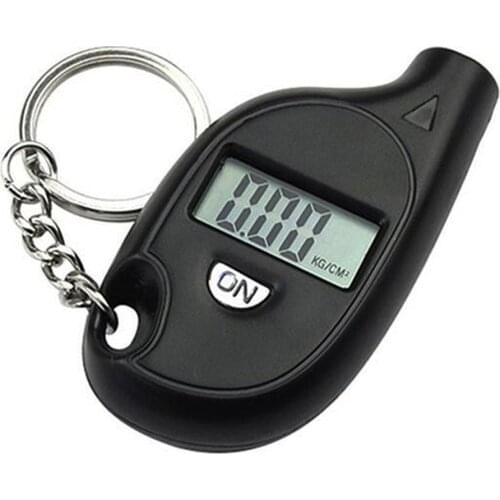 1 Pcs Mini Portable Keychain Tire Tyre Wheel Air Pressure Gauge Tester Digital LCD Display Tire Pressure Monitor Tool