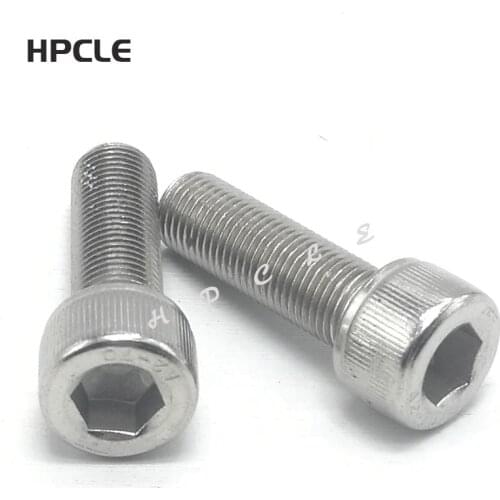 1000Pcs M1.4*3/4/5/6/8/10/12 DIN912 304 Stainless Steel Hexagon Socket Head Cap Screws Hex Socket Screw Metric Bike Screw